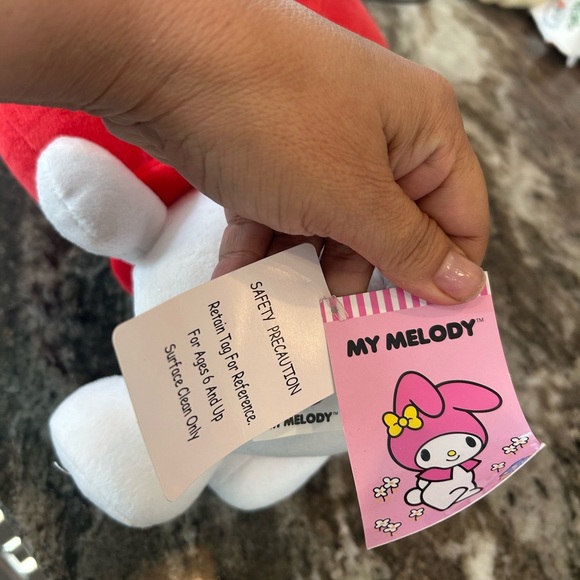 My Melody Plush Toy, BNWT (has a few stains) 17 inches - Picture 3 of 6